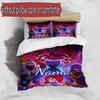 3pcs Duvet Cover Set (1*Duvet Cover + 2*Pillowcase, Without Core), Custom Name Huggy Wuggy Pattern Bedding Set, Home Bedroom Decor Gift