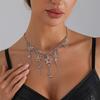 Star Drop Chain Necklace With Delicate Tassels Everyday Elegant Jewelry for Various Occasions