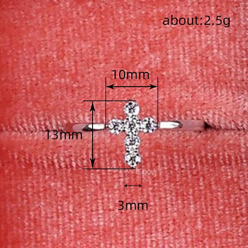 Stylish Women's Micro-set Sweet Temperament Ring - European, American, Japanese & Korean Style
