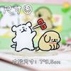 DIY Cartoon Puppy Desktop Ornament Creative Stress Relief Movable Hammer Acrylic Stand for Students and Couples