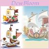 One Piece Going Merry Thousand Sunny Particle Building Blocks Puzzle Toy For Boys And Gift