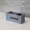1:30 Simulation Schiffscontainer Modell Ornament Kunststoff Stifthalter Schreibtisch Schreibwaren Aufbewahrungsbox Visitenkartenorganizer
