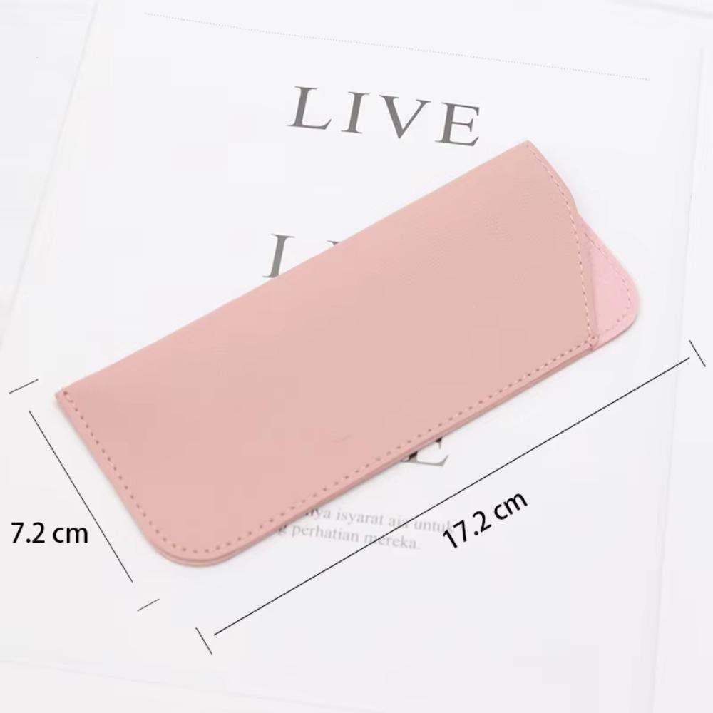 Borsa Morbida Portatile per Occhiali Custodia Semplice in Pelle PU Porta Occhiali Accessori per Occhiali Borse per la Conservazione degli Occhiali
