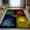 Kawaii Pokemon Pikachu Kreslený Protiskluzový Koberec do Obývacího Pokojí Měkký Koberec do Ložnice Dětského Hracího Koutku Pohovky, Domácí Dekorace Rohožka Dárek