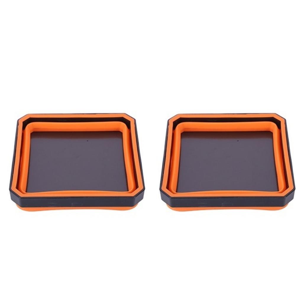 4.53 In Collapsible Magnetic Parts Tray Tools Magnetic Screw Tray Multicolor Parts Storage Box Plumber Carpenters Tool Organizer