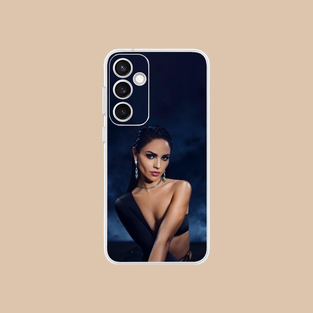 Fashion Eiza Gonzalez Clear Mobile Phone Case for Samsung Galaxy S25 S24 S23 S22 S21Plus FE Ultra Colorful Cover