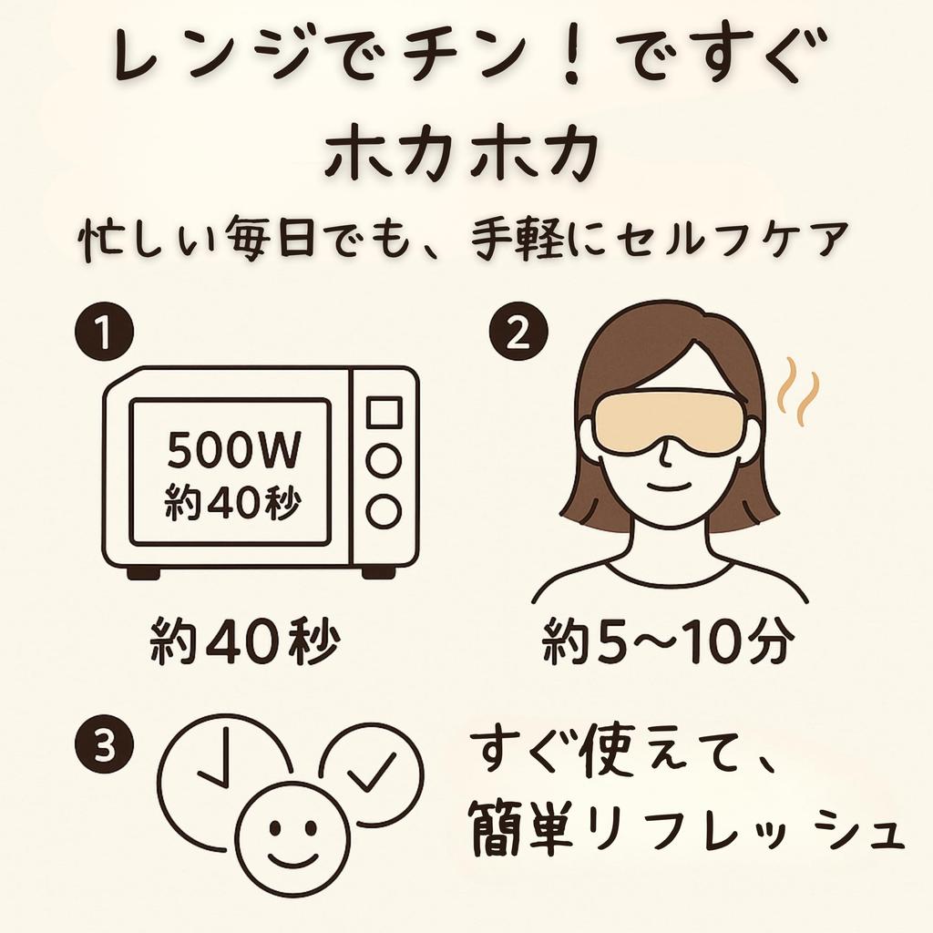 BRAVE WAKA Azuki Bean Eye Natural Steam for Pillow, Relaxation, Reusable, 2-Way (Hot/Cold) (Milky Pink)