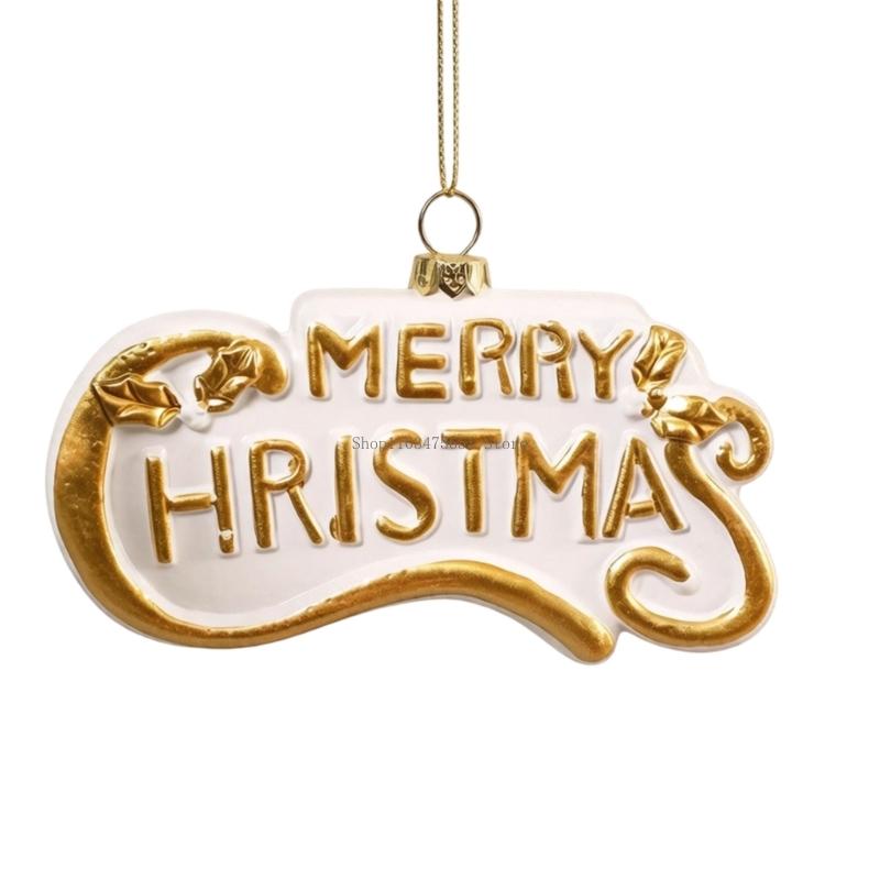 Indoor Christmas Ornament in White and Gold, Plastic Tree Accent for Party Display and Home Styling Use Indoors