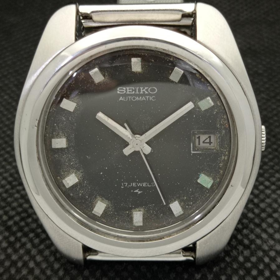 USED JAPAN-MADE SEIKO MENS OLD AUTOMATIC 7005A ORIGINAL DIAL WATCH a416103-2 R10621f-a416103