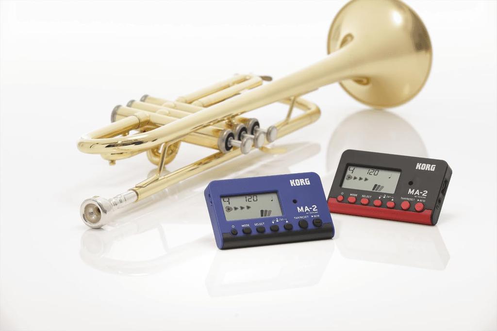KORG Metronome Ideal for wind brass a cappella and individual Features 100 hours of continuous lightweight and compact MA-2 (Black/Red) - ensembles,