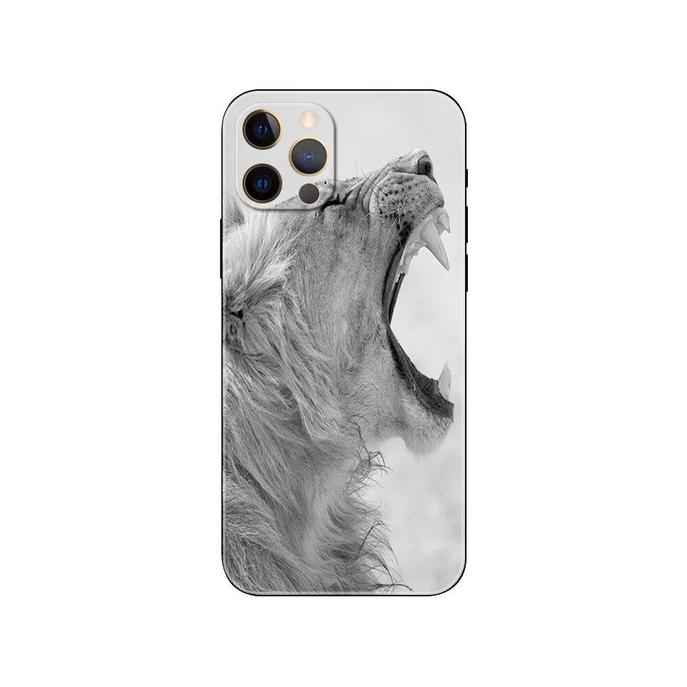 Tier Tiger Handyhülle für iPhone Samsung Galaxy Redmi Xiaomi Oppo OnePlus Note SA 7 8 9 10 11 12 13 14 20 21 22 23 53 54 Pro Max Ultra TPU Soft