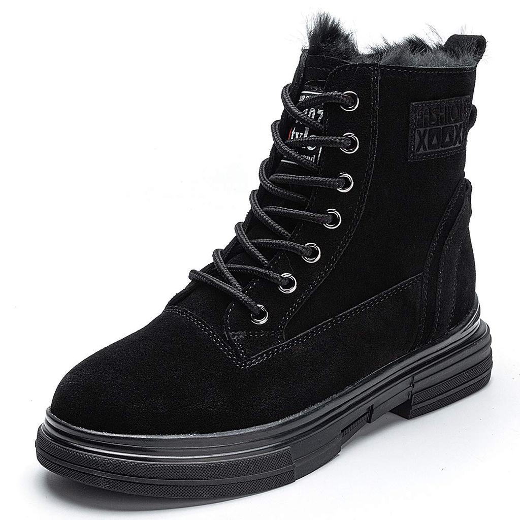 MIDIRO Women's Short Winter Snow Boots with Fleece Lining, Warm, Non-Slip, and Insulated, Perfect for Commuting and School