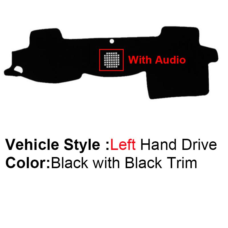 2 Layer Car Dashboard Cover Carpet For Toyota Land Cruiser 200 J200 2008 - LHD RHD Rug Pad Carpet Dashmat Protector