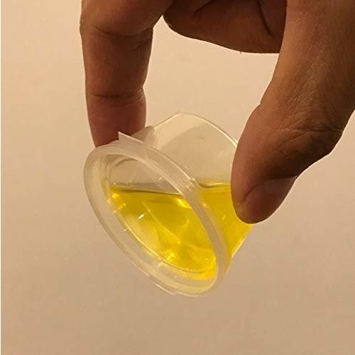 Leak-Resistant Takeout Containers, 1 oz (25ml), PP, 50-Count, with Snap-Closing Hinged Lids, for Sauces and Condiments, Disposable, Takeaway