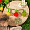 Bite-Resistant Tomato Teaser Wand with Bell - Self-Play Cat Toy for Kittens