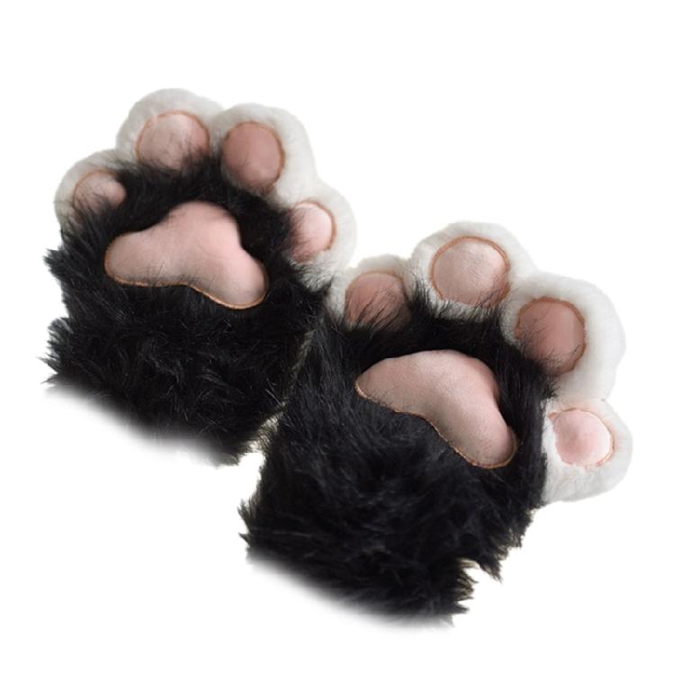 Katzenpfoten Handschuhe Plüsch Tierpfoten Handhandschuhe Cosplay Party Kostüm Handwärmer
