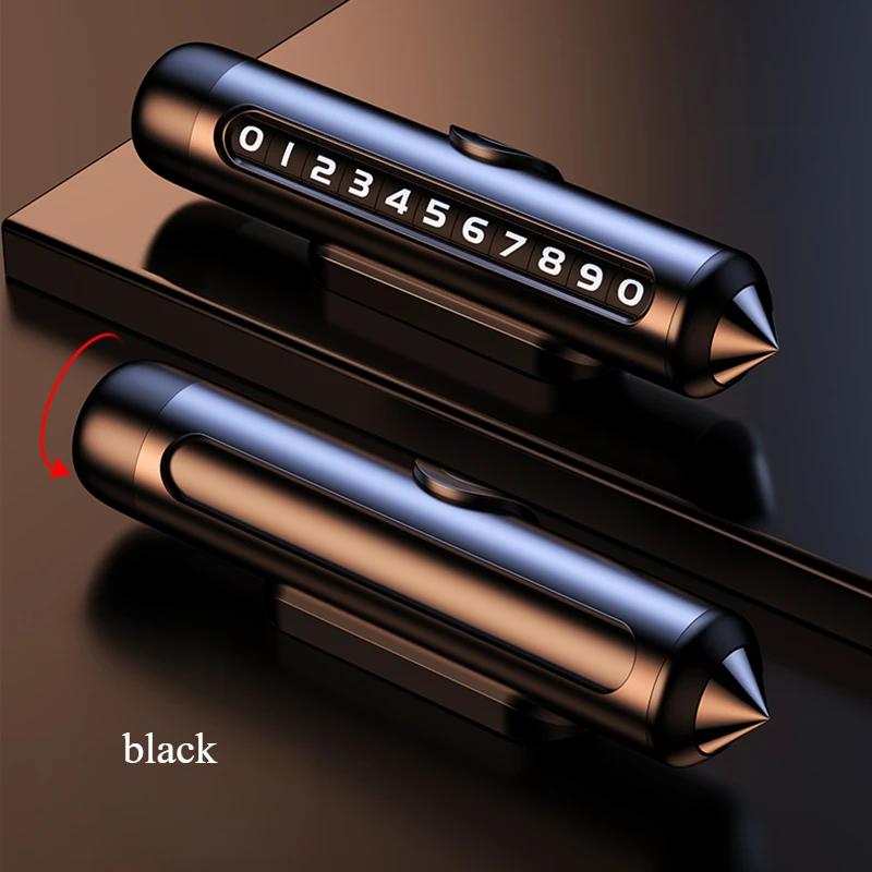 2025 New Car Phone Plate Temporary Parking Number Mobile Phone Number Display On The Car Accesorios Para Auto Modification