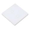 2 Gang Wall Switch with Indicator Tempered Glass Panel Touch Screen Light Switch 110‑240VAC White
