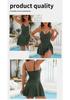Women's Slimming Cross-Back Multi-Color One-Piece Swimsuit