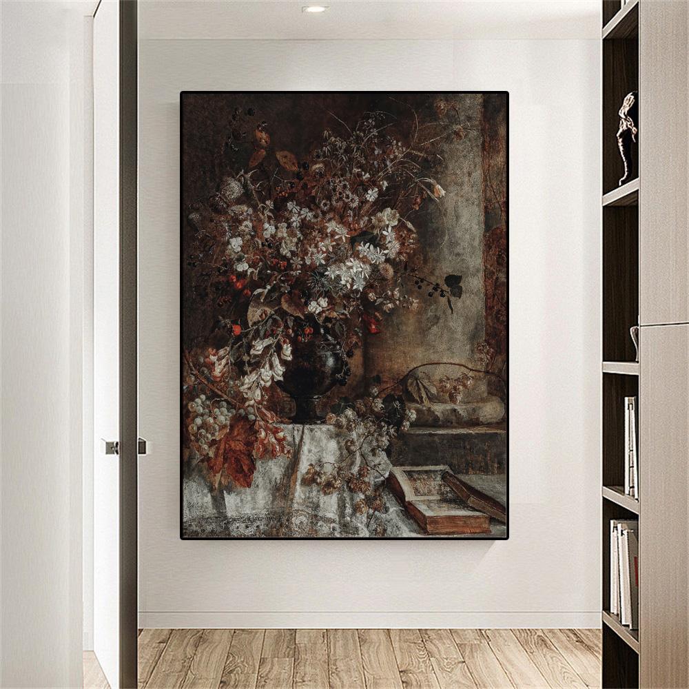 Evropská Vintage Váza Olejomalba Olejomalba Domácí dekorace