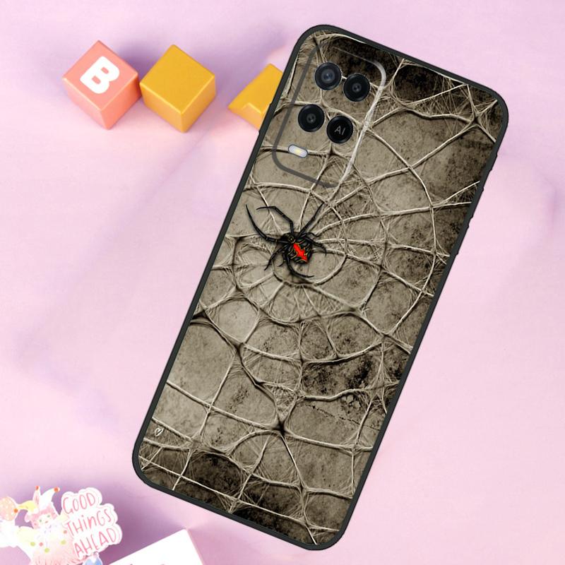 Spider Web Case For Oppo A54 A74 A94 A40 A60 A80 A18 A38 A58 A78 A98 A96 A76 A16 A15 A17 A57 A5 A6 Pro