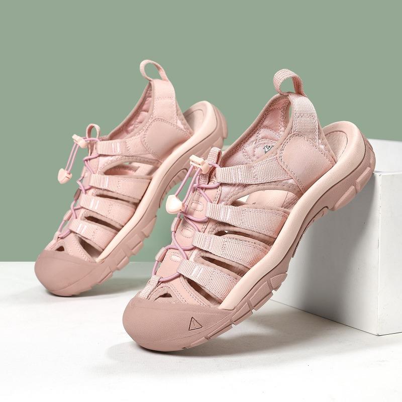 2025 Pink Women's Outdoor Toe Casual Lightweight Breathable Summer Beach Shoes Luxury Lightweight Hiking Shoes Size 45