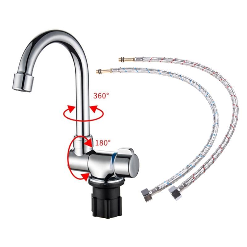 

1 шт. кран высокого класса складной кран водопроводный кран 360 градусов холодная горячая вода кран для морской лодки яхты