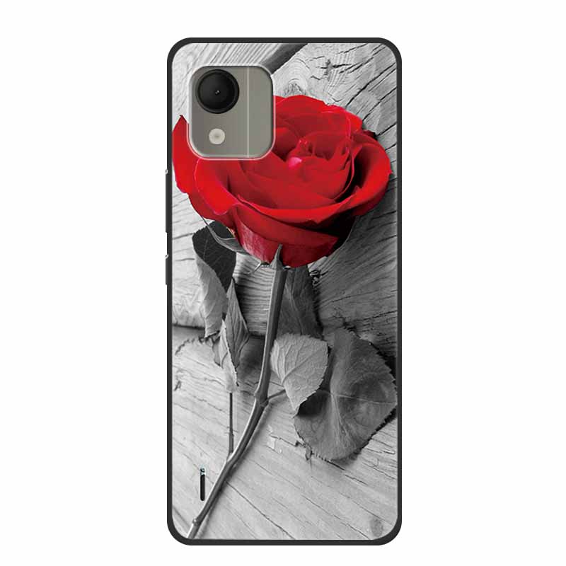 For Nokia C110 4G Case Luxury Silicone Back Cover for NokiaC110 Phone Coque C110 2023 Protector Shockproof Colorful Capas Bumper