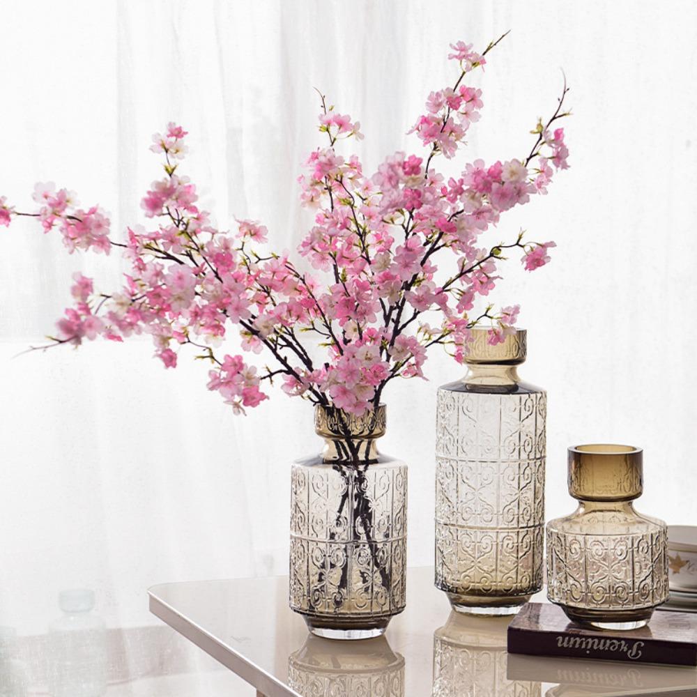 4 Forks Artificial Flowers Cherry Blossom Artificial Flower Decoration New Decorative Flowers Home