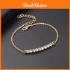 Elegant Women's Rhinestone Gold Plated Chain Bracelet With Classic Design
