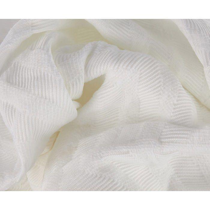 Couvre-lit boutis - JAVIER LARRAINZAR - Blanc - Lit 150 cm - 250x260 cm - Tissu jacquard - Polycoton - Élégant