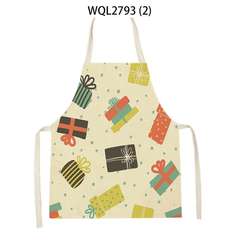 Cute Gifts Pattern Sleeveless Kitchen Aprons Home Decor Baking Accessories Household Cooking Pinafore Cleaning Tool Delantal