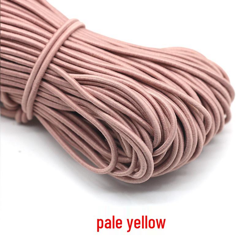 Черные круглые эластичные шнурки - Высокоэластичные резинки, Цветные тонкие шнурки-аксессуары