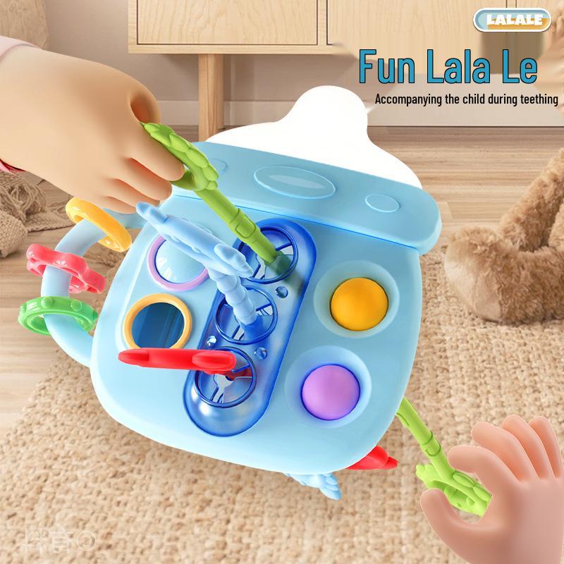 

Milk Bottle Pull-Pull Toy: Early Learning & Fine Motor Skills for Babies and Kids