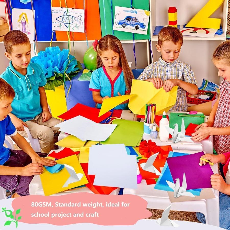 100 Sheets Arts Craft Paper for Drawing 12 X 17 White Construction Paper for Coloring Creating School Art Project Plies Standar