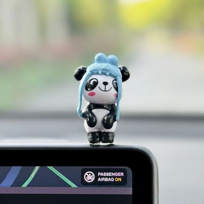 Small Panda Ornament Healing Emotional Stability Car Accessories Workplace Decompression Desk Decorations