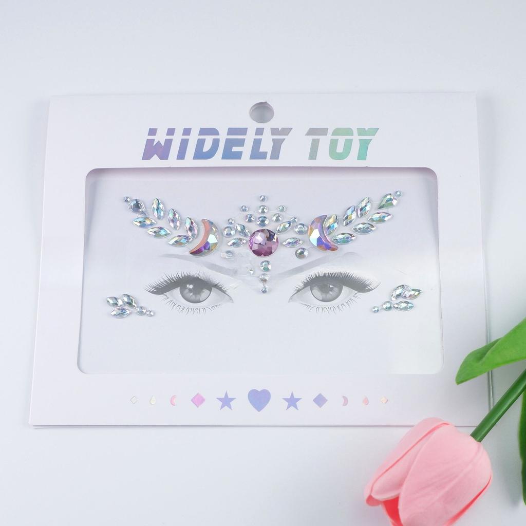 Crystal Tattoo Sticker Glitter Eyeliner Eyebrow Makeup Face Eyes Diamond Temporary Tattoo Rock Rhinestone 3D Eyeliner Stickers