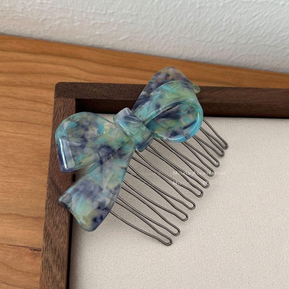 Bowknot Barrettes Korean Barrettes Acetic Acid Hair Clips Girl Bangs Clip Women Hair Comb