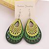 Womens 2025 Handmade Wooden Mixed Color Women's Wood Drop Earrings Summer Vintage Party Gift Women Jewelry Bohemian earrings hot