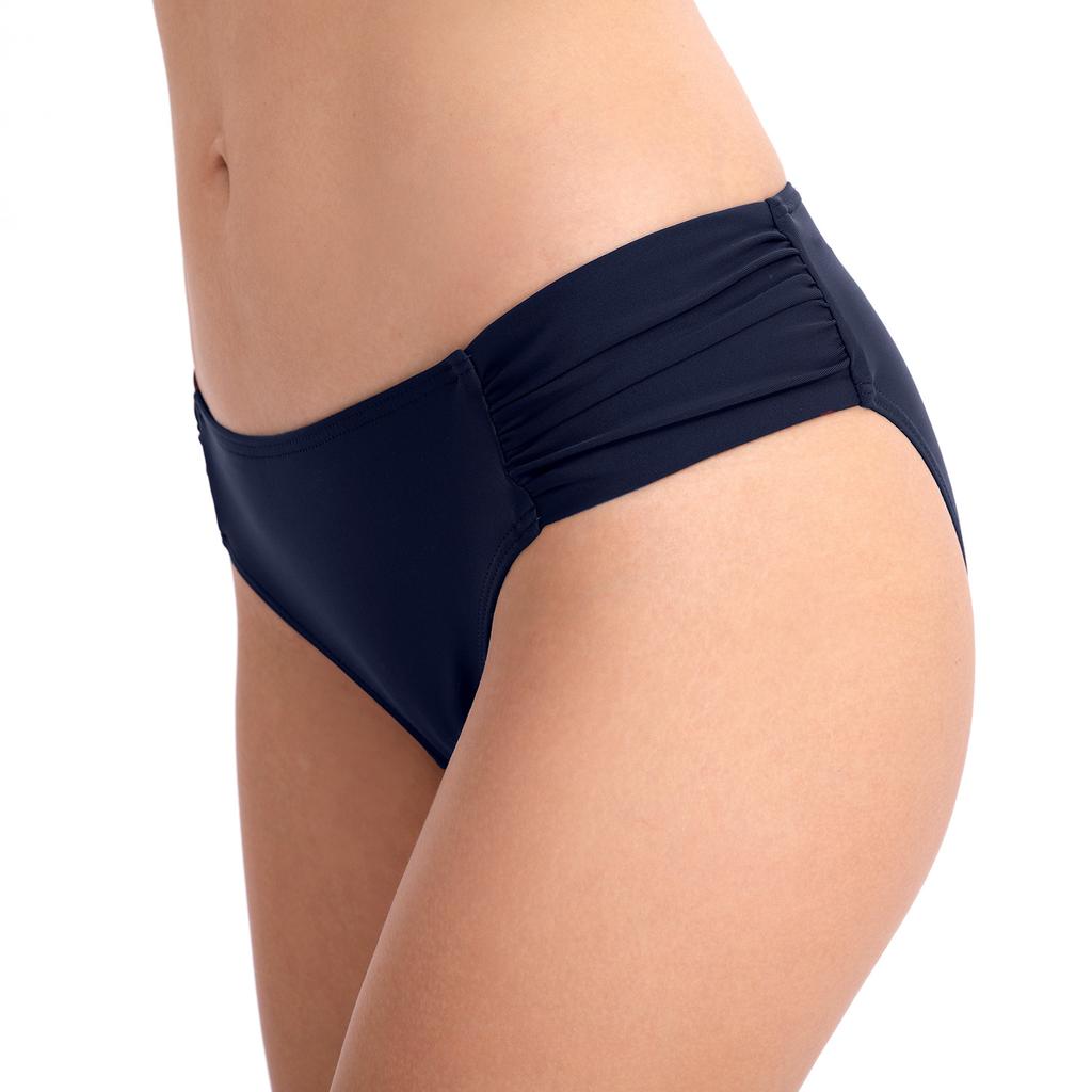 Maillot de bain uni pour femme, Bas de bikini triangle froncé, Maillot de bain sexy pour la plage et la piscine