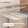 Cabide para Calças de Aço Inoxidável em Forma de Ganso - Cabide Sem Marcas para Organização e Armazenamento de Guarda-Roupa