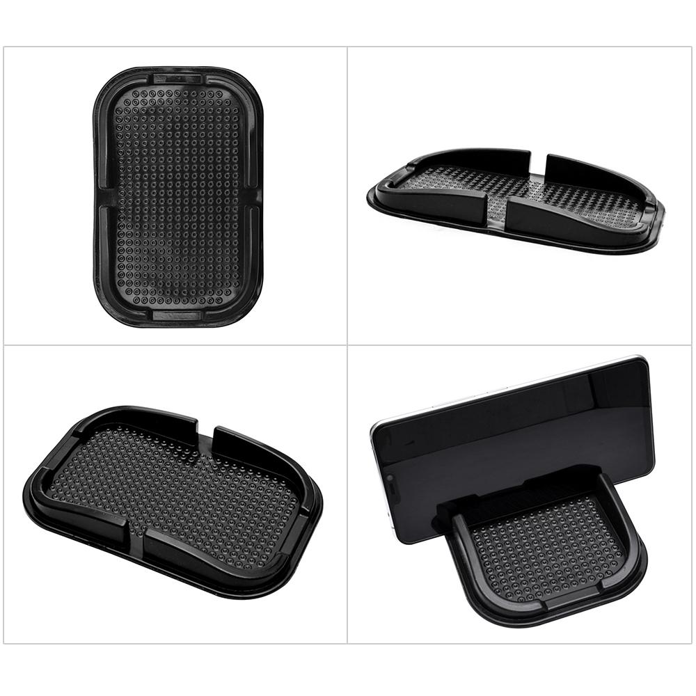 Car Phone Holder Silione Anti-skid Multifunction Phone Stand Mat for Dashboard Multi-purpose Car Storage Holder for Smartphones GPS Devices Glasses Li