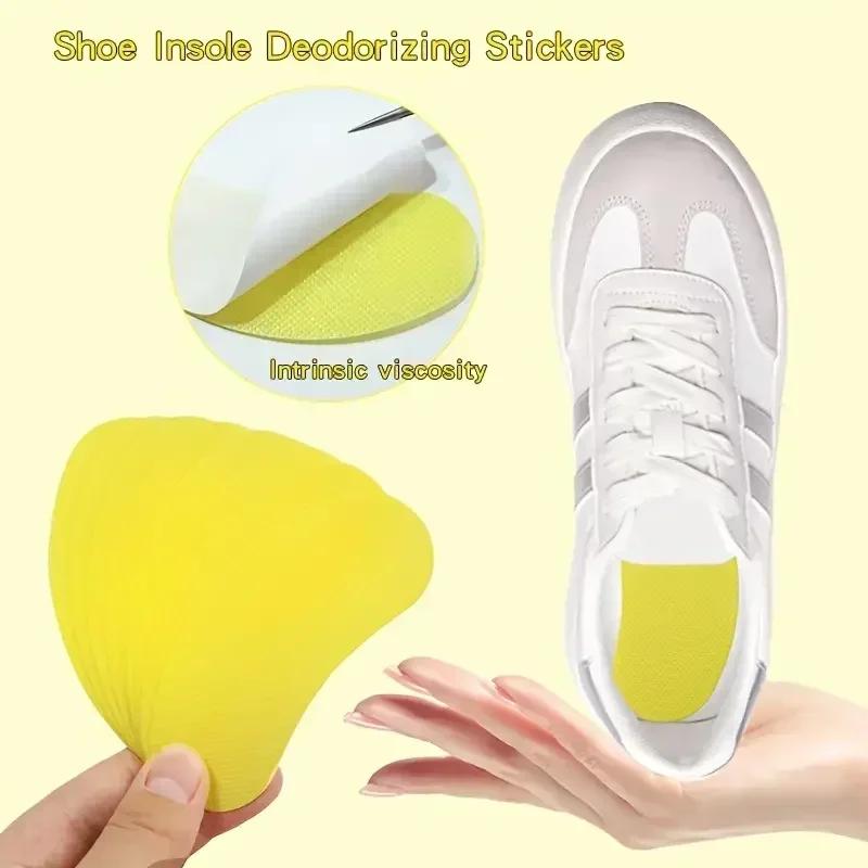12/120pcs Shoes Deodorant Sticker Deodorant Foot Odor Deodorants Sneaker Smell Fresh Fruity Aroma Insole Sterilization Sticker