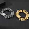 Vintage 316L Stainless Steel 19MM Width Twist Chain Bracelet for Men Men's Bracelets Birthday Jewelry Gifts for Dad Boyfriend