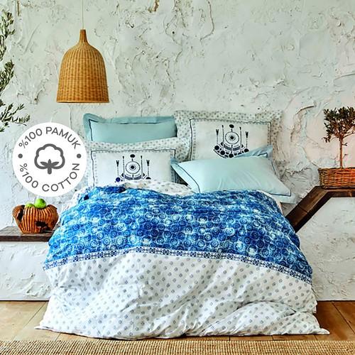 

Karaca Home Costa Blue Комплект из 100% хлопка с двойным пододеяльником