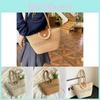 Elegante Vintage Modische Gewebte Tragetasche Trendiger Street Style Große Kapazität Schultertasche Für Damen