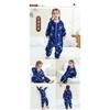 Kids Flannel Onesie Pajamas Cartoon Loungewear Christmas Costume Flannel Sleeping Bag Jumpsuit