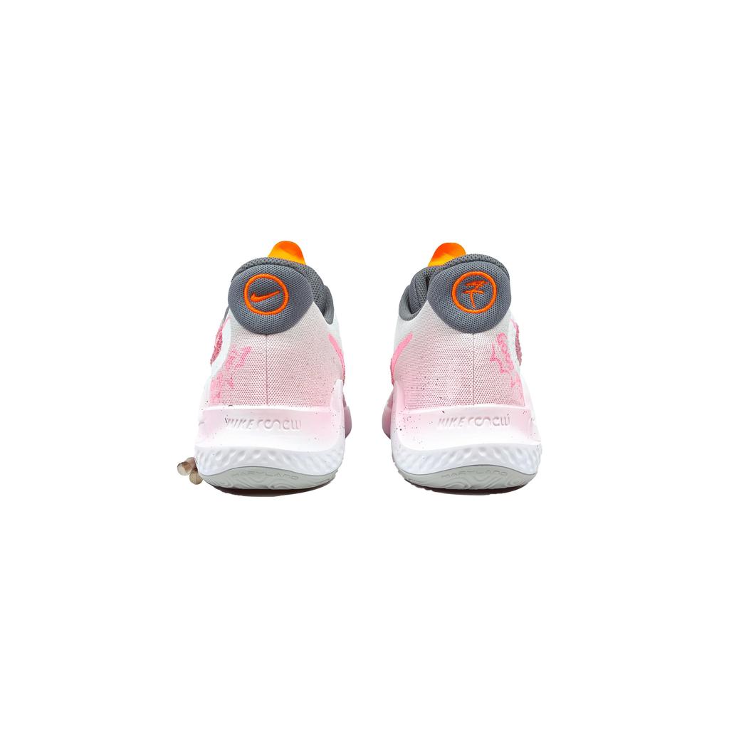 Nike KD Trey 5 IX Lucky Day Fabric Cushioning, Wear Resistant Low top Basketball Shoes Unisex Pink Gray White CW3402-011(Team434-)
