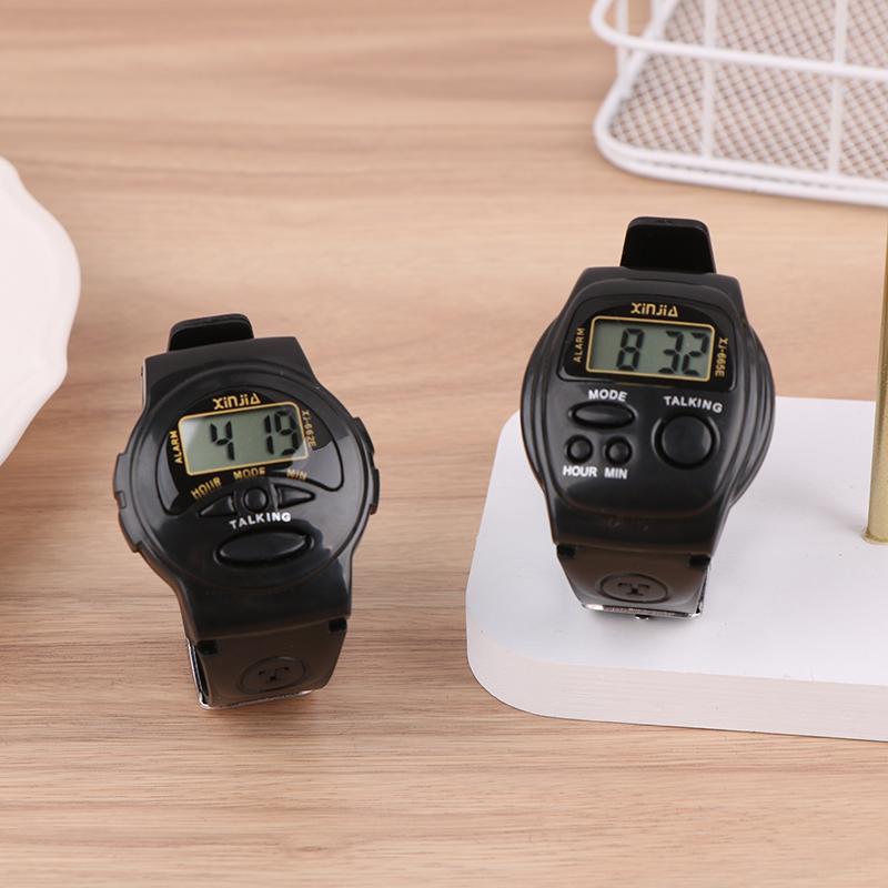 A Talking Clock That Speaking The Time In English Digital Alarm Clock For The Blind, Elders Or Children Time Reporting Chime