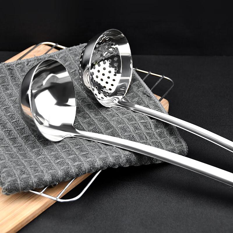 Pabei Stainless Steel Ladle and Skimmer Set